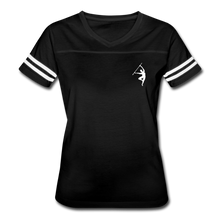 Load image into Gallery viewer, Warrior - Women’s Vintage Sport T-Shirt - black/white
