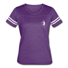 Load image into Gallery viewer, Warrior - Women’s Vintage Sport T-Shirt - vintage purple/white
