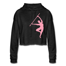 Load image into Gallery viewer, Warrior - Women&#39;s Cropped Hoodie - deep heather
